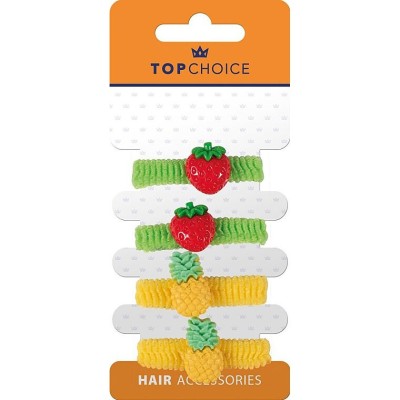 Set 4 elastice de par, pentru copii, Top Choice 26638 foto