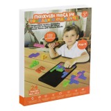 Joc de Societate Puzzle cu Caramizi Pop It din Silicon, 24 piese, Multicolor, CMCLASS