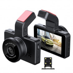 Camera auto Dubla (Fata-Spate) Surveill D903 Ultra FullHD, 3 inch, monitorizare a parcarii