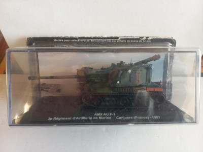 Macheta tanc AMX AU F-1Regiment d&amp;#039;Artillerie de Marine Canjuers-France-1997 1:72 foto