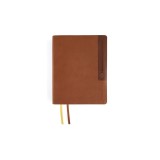 Niv, Journal the Word Bible (Perfect for Note-Taking), Large Print, Leathersoft, Brown, Red Letter, Comfort Print: Reflect, Take Notes, or Create Art