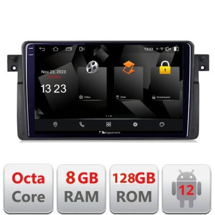 Navigatie BMW Seria 3 E46 5960Pro-052 Android Octa Core Qualcomm 2K Qled 8+128 DTS DSP 360 4G Optical CarStore Technology