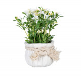 Floare artificiala Adelaida, Bizzotto, &Oslash;8.5x17 cm, alb