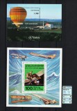 Timbre Libia, Guyana, 1978 - 1996| Lot Aeronautică, Aviaţie, Balon | MNH | aph, Aviatie, Nestampilat