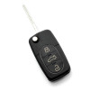 Audi - carcasă cheie tip briceag cu 3+1 butoane (1 buton de panică) și baterie, Carguard