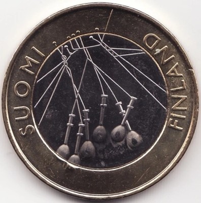 Moneda Finlanda - 5 Euro 2010 - Regiunea Satakunta foto