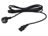 Cablu 3x1mm2 CEE 7/7 (E/F) cu ştecăr &icirc;n unghi IEC C13 mamă PVC - POS