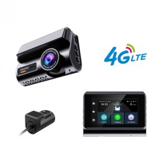 Camera Auto iSEN P85, 4G LTE, 3 IPS, 2K 25fps, WiFi Hotspot, GPS Beidou, Monitorizare la Distanta, G-sensor, Comunicare bidirectionala, Camera fata sp