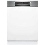 Masina de spalat vase semi-incorporabila BOSCH SMI6YCS02E, 14 seturi, 6 programe, Clasa A, PerfectDry Zeolith+, 60 cm, argintiu