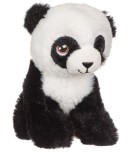 Ursulet Panda Plus Moale, Alb cu Negru, 15 cm - Jucarie Copii 3+ Ani, Catifelat