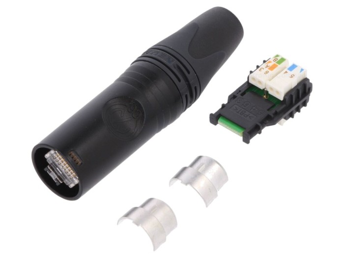 Conector RJ45 etherCON Cat 6a aurit