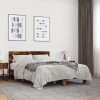 VidaXL Cadru de pat, stejar afumat 120x190 cm lemn prelucrat și metal 3280204