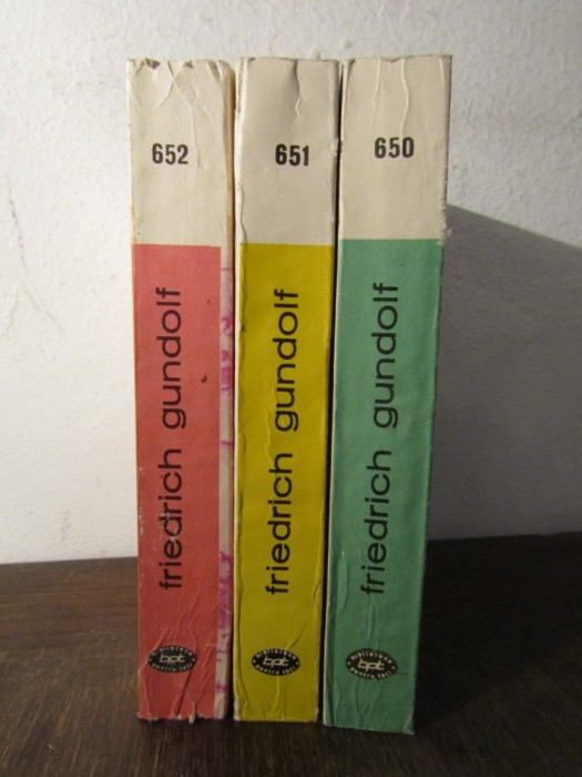FRIEDRICH GUNDOLF - GOETHE ( 3 VOL )