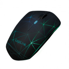 Mouse Optic Logilink ID0172 RGB LED Bluetooth Negru foto