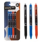 Set Pixuri cu Cerneală Termosensibilă, 4 buc, Multicolor, 0.5mm, cu Radieră, CMCLASS