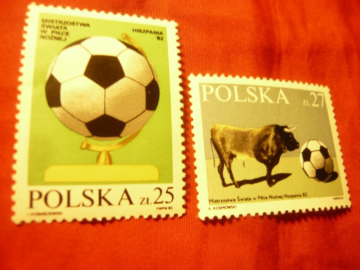 Serie Polonia 1982 - Campionatul Mondial Fotbal Spania , 2 val.