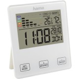 Statie meteo Hama TH-10, Higrometru, Termometru, Functie alarma, Alb