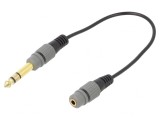 Adaptor Jack 3.5mm la Jack 6.3mm Aurit 0.2m