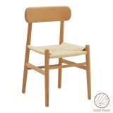 Cumpara ieftin Scaun Thomas lemn de fag culoare lemn natural - franghie culoare lemn naturala 44x36x79cm
