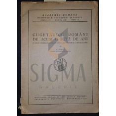 CUGETATORI ROMANI DE ACUM O SUTA DE ANI