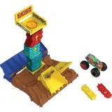 Cumpara ieftin Set de joaca, Hot Wheels Monster Trucks, Arena Smashers Car Jump Challenge