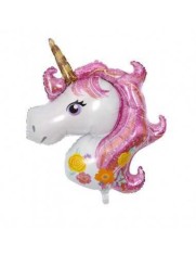 Balon Folie Unicorn Magic Pink 95x120 cm foto