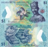 BRUNEI 1 ringgit 2016 polymer UNC!!!