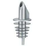 BILLY - turnator de plastic pentru sticle de 0,5 - 1,5 l - argintiu - cu 5 lamele