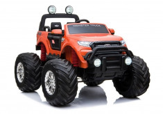 Masinuta electrica cu 2 locuri Ford Ranger 4x4 MonsterTruck, portocaliu foto