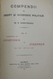 COMPENDIU DE DREPT SI ECONOMIE POLITICA de M.A DUMITRESCU , NR. 8 CONTRACTUL DE CASATORIE SI VINDAREA , 1901