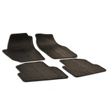 Cumpara ieftin Set Covorase Auto Cauciuc Umbrella Skoda Fabia II (2007-2014) - Negru, Set Complet, Anti-alunecare
