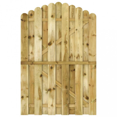 vidaXL Poartă de grădină, 100 x 150 cm, lemn de pin tratat foto
