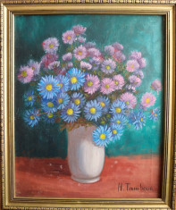 Tablou ? pictura cu Flori de Henri Tambour (1916-1986) foto