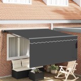 Cumpara ieftin Cortina Retractabilă Manual Gri și antracit 350 x 250 cm