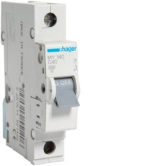 Siguranta automata 40A 1P Curba C 4,5ka Hager MY140