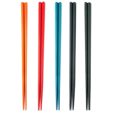 Set 5 perechi betisoare Pufo Colors din fibra de sticla pentru sushi, 24 cm foto