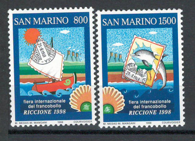 San Marino 1998 Mi 1784/85 - Expozitia Internationala Riccione foto