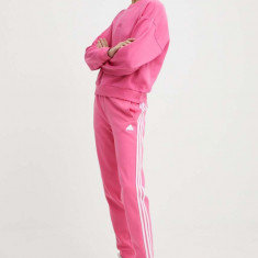 adidas pantaloni de trening culoarea roz, modelator, IS3942