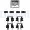 DELPHI LX0695 Set accesorii, placute frana