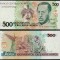 BRAZILIA █ bancnota █ 500 Cruzados Novos █ 1990 █ P-222 █ UNC █ necirculata