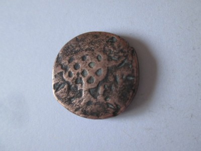 Rară! Monedă antică din bronz neidentificata? Diametrul=20 mm,greutate=8,90 grame foto