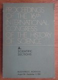 Proceedings of the 16th international congress of the history of science