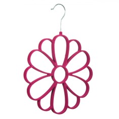 Umeraș Eșarfe, Model Floare, 15 Poziții, Fucsia, 26x26 cm