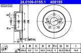 ATE 24.0109-0155.1 Disc frana