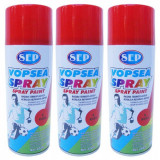 Cumpara ieftin 3 x Vopsea spray pentru reparatii rapide, SEP, Rosu, 400ml