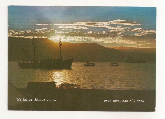 FA70-Carte Postala- ISRAEL - The Bay of Eliat, circulata 1980