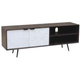 Mobilă TV DKD Home Decor Maro &icirc;nchis 140 x 35 x 50 cm Lemn de mango