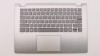 Carcasa superioara cu tastatura palmrest Laptop, Lenovo, Flex 6-14IKB Type 81EM, 5CB0R08901, iluminata, argintie, fingerprint, layout US