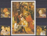 DB1 Ins. Cook Rubens Craciun 1989 set +SS MNH, Nestampilat