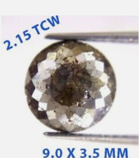 Diamant fancy gri 2.15 Ct taiat rose foto